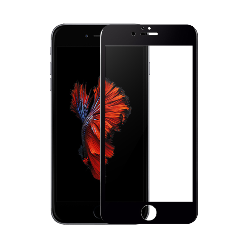 Displayschutzglas Panzerglas für iPhone 6 / 6s-Schwarz